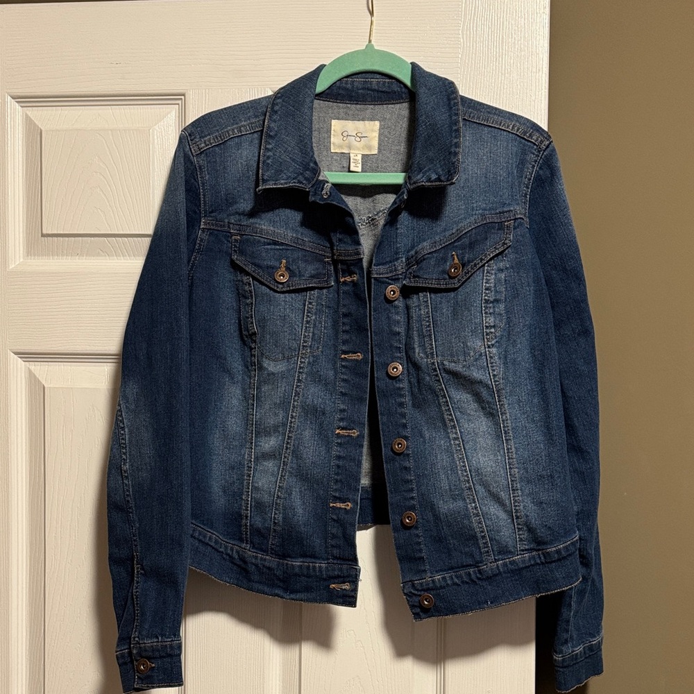 Jessica Simpson Blue Pixie Denim Jacket - image 1